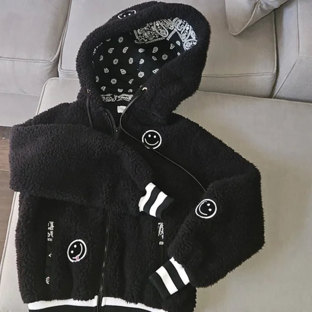 Lauren Moshi Varsity Smiley Jacket - XS - Gently Used